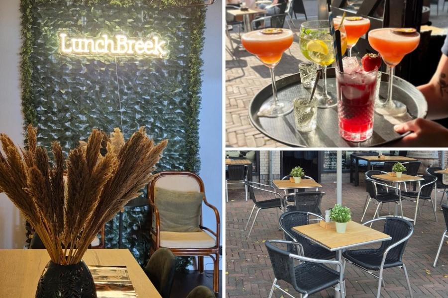 Wijn, bier, cocktail of mocktail met bittergarnituur bij LunchBreek in Hillegom