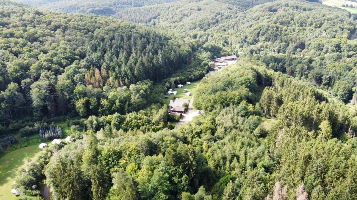 Nazomeren op een natuurcamping in het Duitse Rijnland-Palts