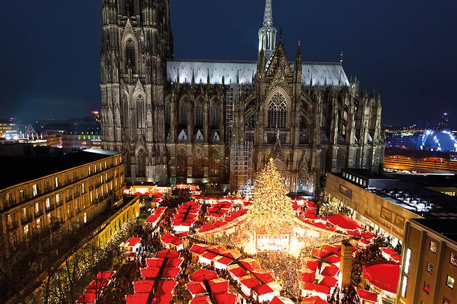 Kerstshoppen in een stad naar keuze