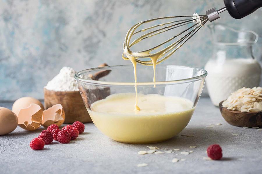 Creme maken met een garde uit de staafmixerset